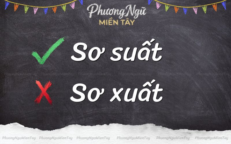 Sơ suất là từ viết đúng chính tả
