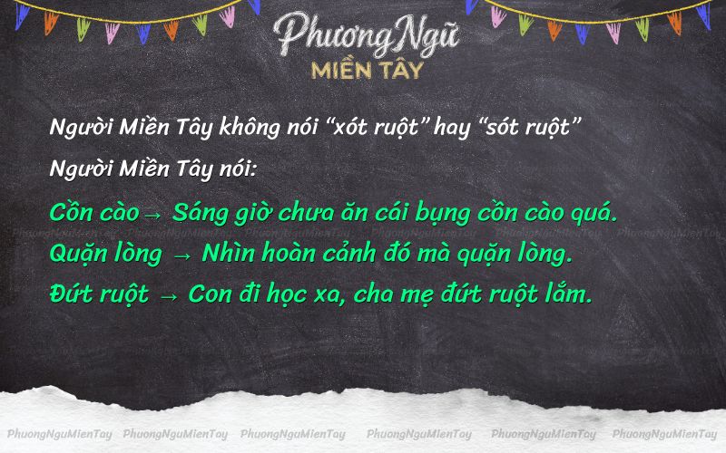 Tiếng Miền Tây nói xót ruột hay sót ruột?