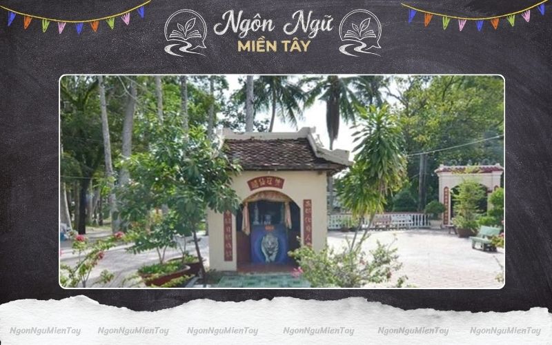 Miếu thờ cọp bạch ở Thới Sơn