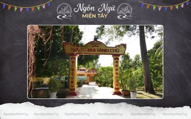 Khuôn viên khu mộ Thiền sư Bùi Tăng Chủ